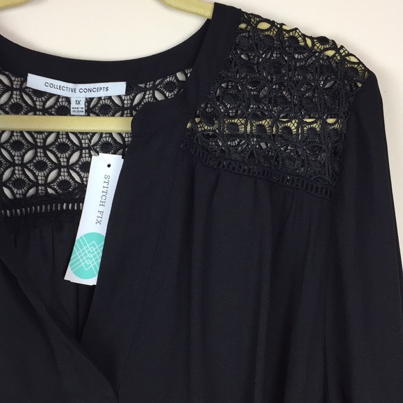 Collective Concepts - Britt Crochet Detail Shirt Dress - Picture 3 of 8